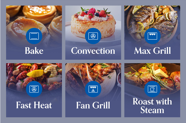 6 Baking Modes Choice
